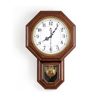 Jam Dinding Kayu Analog Cranbrook dari Pemasok Terbaik, Warna Cokelat, Dekoratif, Cocok untuk Hadiah