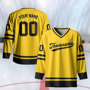 Uniforme de match de hockey sur glace unisexe pour adultes, 100% polyester, séchage rapide, respirant, vêtements de sport - Product Image 1