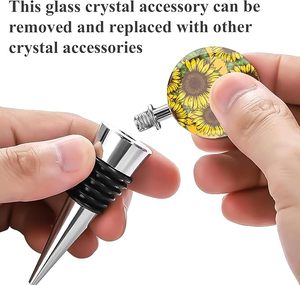 Étonnants bouchons de bouteille de vin en acier inoxydable pour bar cadeau, fête de vacances ou mariage - Product Image 4