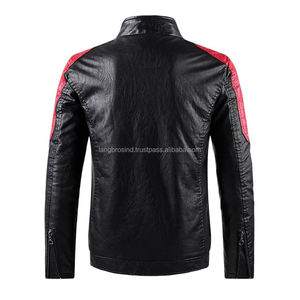 Veste de motard en cuir véritable de haute qualité pour l'hiver, style café racer, manches longues, respirante, logo avant vintage - Product Image 4