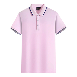 เสื้อโปโลผ้าฝ้ายออร์แกนิกของผู้ชายสำหรับ100% เสื้อโปโลผ้านิ่มปักโลโก้แบบกำหนดเองระบายอากาศได้ป้องกันรอยยับ - Product Image 3