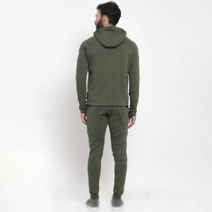Derniers modèles de survêtements à la mode teints en couleur unie avec logo personnalisé au tarif de gros Ensembles de survêtements d'hiver à quantité minimale de commande bas - Product Image 4