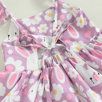 Combinaison d'été de pâques pour filles, robe de bébé lapin
