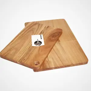 Tradicional Premium-tabla de cortar de madera con agujero, fácil de colgar, de madera dura, precio más bajo