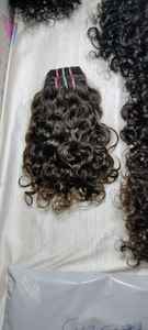 Jerry Hair exporta paquetes de cabello humano crudo sin procesar indio con precio al por mayor de fábrica en extensiones de cabello rizado indio - Product Image 3