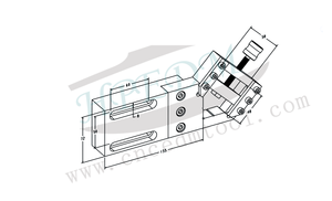 Hpedm Precisie Roestvrijstalen Fijn Verstelbare Draadsnijbankschroef Voor D0-45 Mm Ronde Werkstukken HE-W06585 - Product Image 3