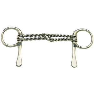 En gros Mors d'équitation vétérinaire en acier inoxydable à fil torsadé double, design demi-cuillère, mors lisse pour cheval - Product Image 6
