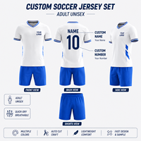 24 maillots de football de haute qualité pour la Coupe d'Europe, vêtements d'entraînement à séchage rapide, maillots de football à manches courtes, vêtements de football personnalisés unisexes