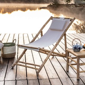 Las mejores sillas de descanso de bambú seleccionadas, silla perezosa plegable de alta calidad para reuniones familiares, vacaciones en la playa - Product Image 6