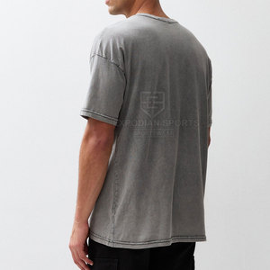 บริการ OEM เสื้อยืดโอเวอร์ไซส์แบบย้อมสีเอซิดสั่งทำพิเศษ ขายส่ง เสื้อผ้าผู้ชายน้ำหนักเบา ผ้าฝ้าย 100% ระบายอากาศได้ดี เป็นมิตรกับสิ่งแวดล้อม แห้งเร็ว - Product Image 4