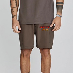Printemps été nouveau jogger à la mode pour hommes vêtements décontractés d'été 100% coton sergé court avec poches cargo shorts de jogging pour hommes - Product Image 6