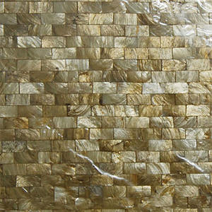 seashell tiles crafts <b>art</b> from capis shell Capiz Shell Jewelry-Square Motif <b>Mosaic</b> in Golds - Product Image 1