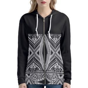 Sweat à capuche femme imprimé par sublimation fermeture éclair sur mesure Sweat à capuche zippé surdimensionné Sweat à capuche zippé en coton épais Sweat à capuche zippé - Product Image 1