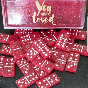 Resin crats dice <b>dominoes</b> Puzzle Children Board Games Eco-friendly Gift - Product Image 1