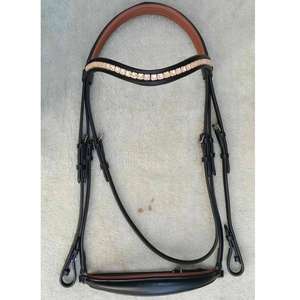 Brida de caballo inglés ecuestre de primera calidad con correas de cuero duraderas, accesorios de metal y Botas de lluvia de goma para mayor comodidad - Product Image 6