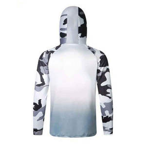 Sudaderas CON CAPUCHA DE PESCA hechas a medida de algodón de manga larga para hombre más vendidas térmica transpirable UPF 50 Color sólido deportes al aire libre impreso - Product Image 2
