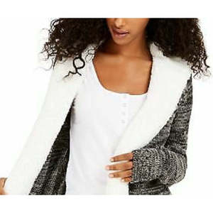 Cardigan con finiture in sherpa per ragazze Crave Fame, grigio, taglia extra small - Product Image 2