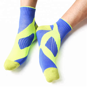 High Quality Athletic <b>Socks</b> Non-Slip Yoga Grip <b>Socks</b> Breathable Cotton <b>Knitted</b> Ankle <b>Socks</b> for Women Men Youth Summer Sports - Product Image 3