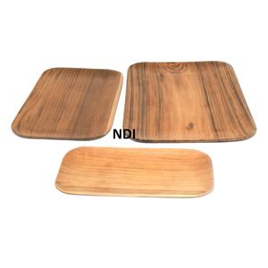 Plateau de service de petit déjeuner en métal fait main finition blanche pour événements fêtes et service de restauration - Product Image 3