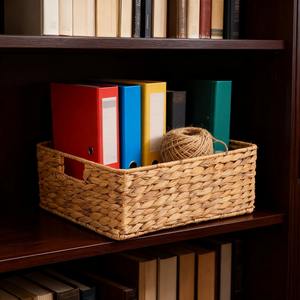 Handwoven Water Hyacinth Storage Basket Handmade Storage Basket Wholesale eco-friendly Made in Vietnam - Product Image 3