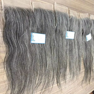 Extensiones de cabello Remy vietnamita crudo más vendido 100% Cierre de encaje gris en el precio de fábrica superior La más alta calidad - Product Image 1