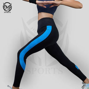 Nueva moda mallas de entrenamiento de cintura alta logotipo personalizado de alta calidad Control de barriga Yoga Push up Leggings para mujeres - Product Image 6