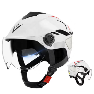 Casque de moto modulaire à visière relevable <span class=keywords><strong>Gyroroue</strong></span> Racing, certifié DOT, à dégagement rapide, pour toutes les saisons - Product Image 2