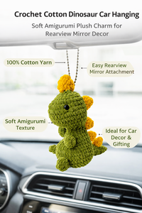 Custom Made Crochet <b>Yarn</b> Portable Eco-Friendly Car Hanging Ornament Soft <b>Amigurumi</b> Plush Charm for Stylish Car Interiors - Product Image 6