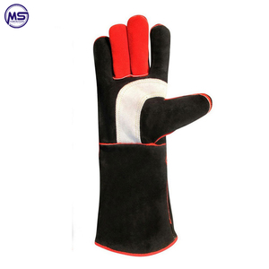 Leather Material OEM ODM Best Design 2023 Light Weight Full <b>Finger</b> Coverage Men Women Safety Wear Welding <b>Gloves</b> - Product Image 2