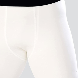 Pantalones cortos de compresión para gimnasio y Fitness de alta calidad, secado rápido, para correr, para hombre, patrón sólido, cintura elástica, media calle, hecho en Pakistán - Product Image 2
