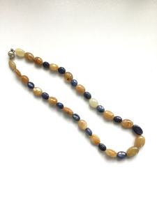 Perles lisses en saphir multicolores naturelles, pierres précieuses naturelles pour la fabrication de bijoux fins, collier en pierres précieuses - Product Image 2