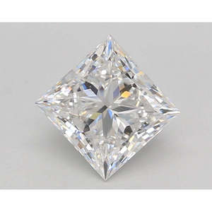 Diamant naturel de 1,5 carat, couleur D, pureté VVS2, taille princesse, polissage EX, variation de profondeur de 70,42%, certifié, diamant en vrac - Product Image 1