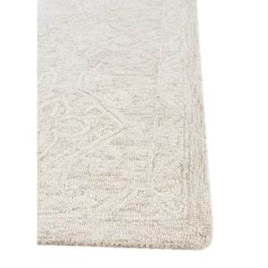 พรมขนสัตว์ทอมืออิมาร่า สีเทาและสีดำ ลายสี่เหลี่ยมผืนผ้า ขนาด 9x12 ฟุต สำหรับห้องนั่งเล่นในบ้าน วัสดุวิสโคส รุ่น TLR-34 พรมจาอีปุร์ สหราชอาณาจักร - Product Image 4