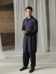 Salwar Kameez pakistanais pour hommes, vêtements de cérémonie de qualité supérieure, tenue traditionnelle musulmane pour Nikah, mariage, Eid et usage quotidien, coupe classique - Product Image 3