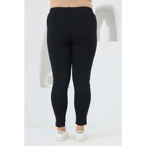 Leggings de Punto Azul Marino para Mujer Talla Grande RMG, Mezcla de Rayón, Poliéster y Elastano para un Uso Diario Cómodo, Tallas 44-58 - Product Image 4