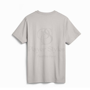 เสื้อยืดผ้าฝ้าย100% คุณภาพสูงสำหรับผู้ชายแบบปกติพอดีตัวโลโก้กำหนดเองได้พิมพ์โลโก้200g สีขาวทึบปรับแต่งได้ - Product Image 6