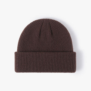 Pure Quality Casual Wear Precio barato Beanie Cap Superventas Cálido de punto Sólido Personalizado Color Hombres Beanie Cap - Product Image 5