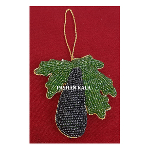 Forma de árbol nuevo hecho a mano Zari bordado árbol de Navidad adornos colgantes Material de tela utilizado para la decoración del Festival de Navidad - Product Image 1