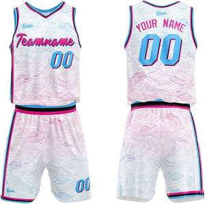 Tenues de basket-ball professionnelles respirantes, confortables et imprimées, chemises de sport Bsci, été, grande taille - Product Image 1