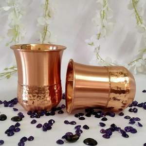 Qualité supérieure, logo personnalisé, écologique, capacité 10 OZ, style minimaliste, métal cuivre, moitié martelé, moitié brossé, poli - Product Image 5