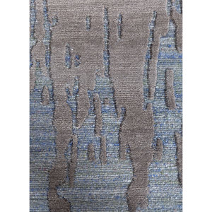 Alfombras de Nailon Anudadas a Mano de Gran Tamaño Aprezo, Diseño Abstracto Gris y Negro para Sala de Estar, Pasillo, Entrada -AIWN-3001 - Product Image 3