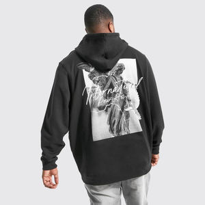 Sudaderas con capucha para hombre, logotipo impreso personalizado de alta calidad, forro polar bien diseñado, 340g, peso pesado, invierno, secado rápido, transpirable, todo - Product Image 6