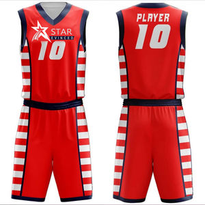 Uniforme de baloncesto personalizado transpirable para hombres Cómodo y de tendencia Nuevas técnicas impresas de moda - Product Image 1