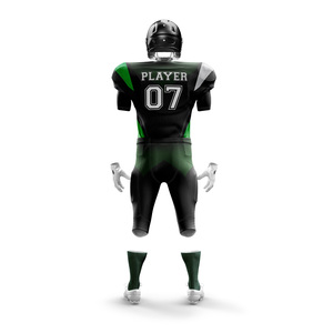 Conjunto de Camiseta y Pantalones Cortos de Fútbol Americano Personalizados, 100% Poliéster, Transpirable, de Secado Rápido, Antibacteriano, Anti-UV, Tallas Grandes, Bajo Impuesto - Product Image 6