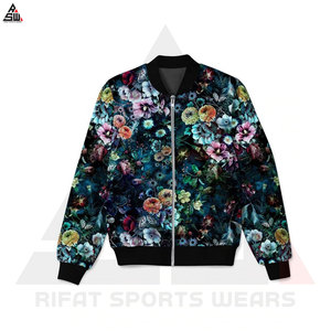 New Style Customized Winter Bomber <b>Jacket</b> with High Quality Sublimation Printing Front Logo Design Windproof <b>Men's</b> - Product Image 6