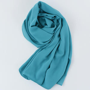 New Arrival Pure Chiffon <b>Scarf</b> for Women Luxury Designer Inspired Plain Chiffon Lightweight Neck <b>Wrap</b> USA Style Soft Touch <b>Scarf</b> - Product Image 2