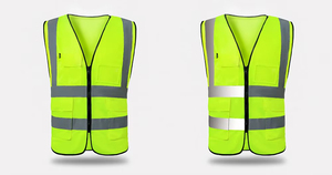 Chaleco DE SEGURIDAD reflectante de alta visibilidad para trabajo de construcción de seguridad industrial con logotipo personalizado multicolor barato con bolsillos - Product Image 4