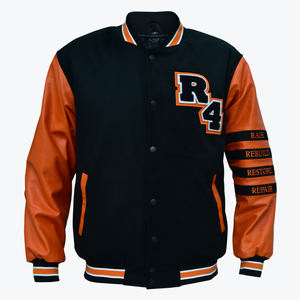 Chaqueta Varsity de Béisbol y Sóftbol de Alta Calidad con Diseño Personalizado y Logotipo Personalizado, Chaqueta Impermeable de Invierno - Product Image 3