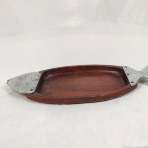 Bandeja rectangular de madera de haya para té/café, plato para cenar, artesanía en madera, estilo japonés. - Product Image 1