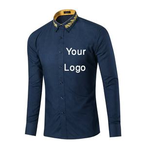 Proveedor de bajo precio directo BD's Latest 100% Cotton Men's Formal Shirt Atractivo Color sólido para la temporada de otoño - Product Image 5